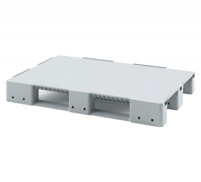 Усиленный сплошной поддон на трёх полозьях 1200x800x150 с бортиком 