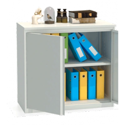 Шкаф архивный ALR 8810 880x1000x450 мм Светло-серый