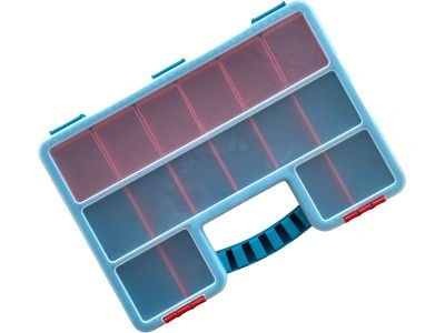 Органайзер 355х260х60 с лотками, с разделителями, 16 ячеек, код: 36993