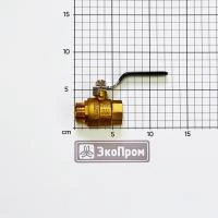 Кран шаровый G3/4 2-ходовой ВР-НР латунь (покрытие никель) ручка-рычаг