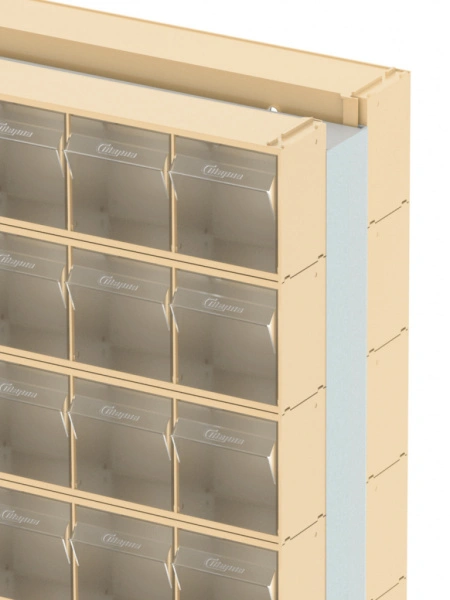 Стойка бежевая двусторонняя напольная  Стелла-техник 406-00-14-00-B