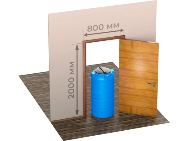 Емкость 200л. вертикальная, цилиндрическая, арт.: N 200, цвет: синий, код: 28137