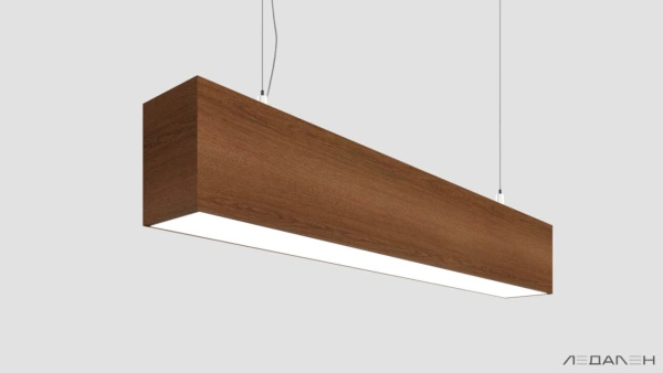 Линейный светильник WOOD LINEAR PN8060 6000K 60W 2000mm Орех грецкий, корпус 