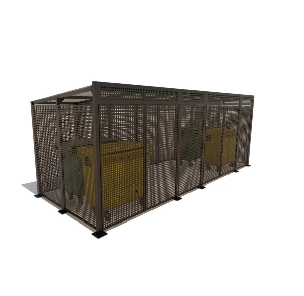 Контейнерная площадка для ТБО-4 перфорация