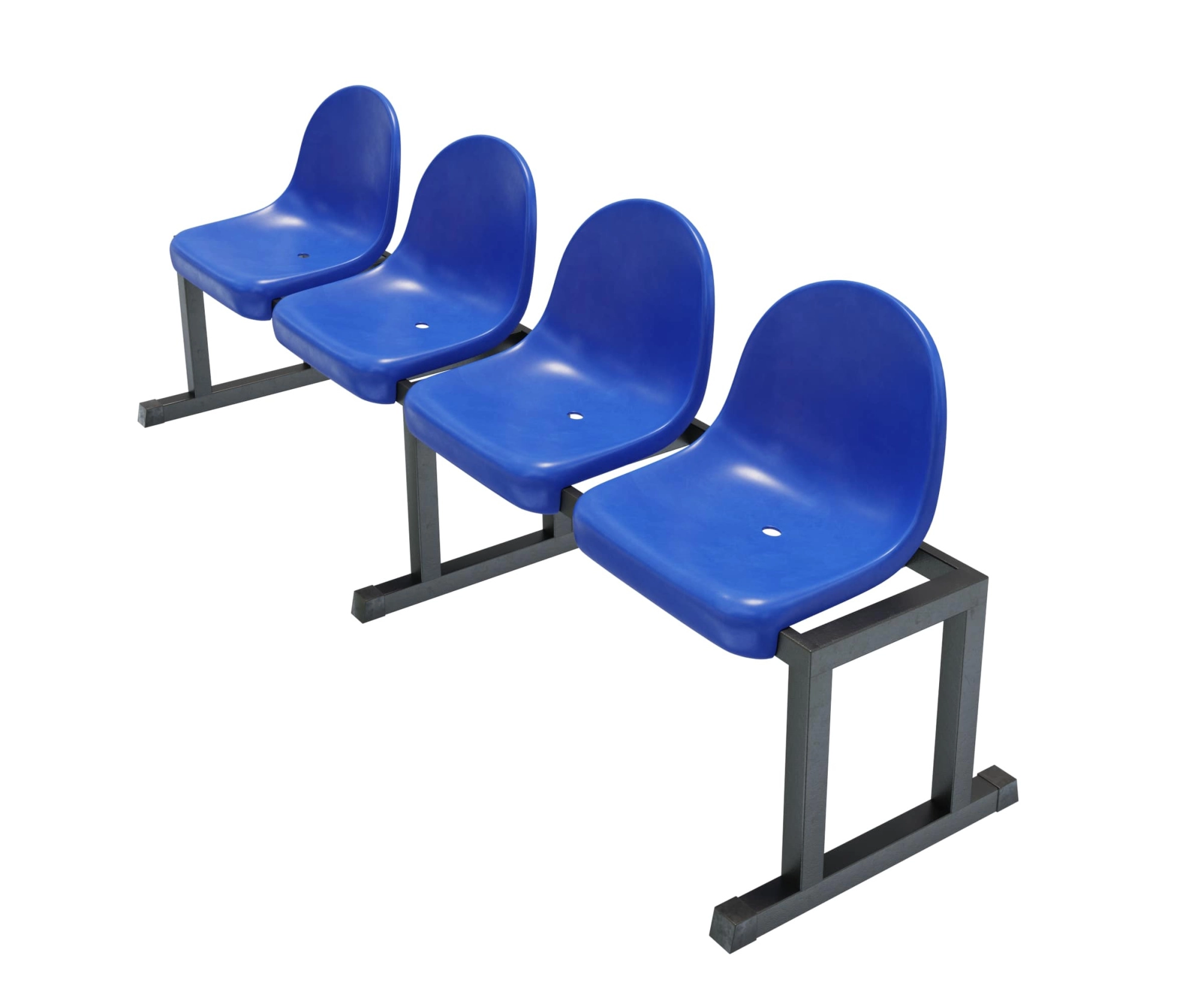 Трибуна однорядная мобильная на 4 места «Сингл-4»