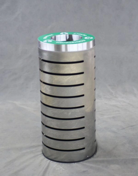 Урна Аврора-1, шлиф. с наклейками, с емкостью 38 л