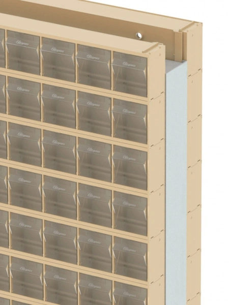 Стойка бежевая двусторонняя напольная Стелла-техник 406-09-08-00-B