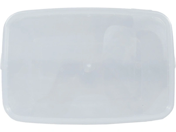 Ведро п/п 2л. прямоугольное, с прозрачной крышкой, код: 33221