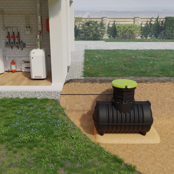 Емкость топливная подземная Rostok G 1200 с горловиной 600 мм 