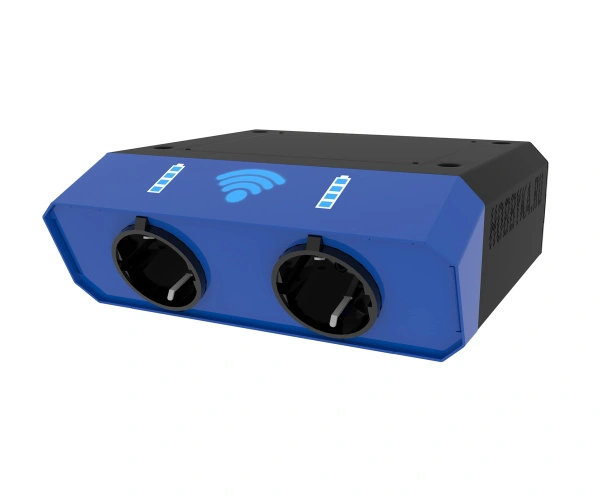 Стационарное зарядное устройство и точка доступа Wi-Fi «Валли» на стойке 2 розетки 220В