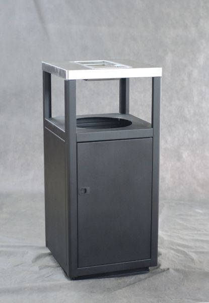 Урна-пепельница Пассаж, 435х435х950 мм, с емкостью, 50 л