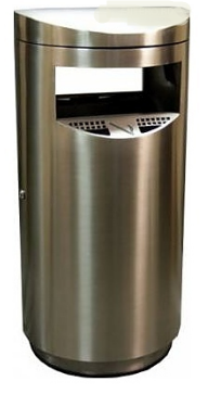 Урна-пепельница Терминал М, 400х935 мм, шлифованная, 40 л