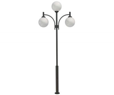 Стальной фонарный столб Т-12-3 со светильником 5,161 м