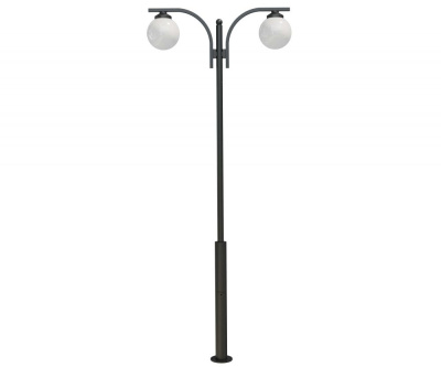 Стальной фонарный столб Т-15-2 со светильником 3,26 м