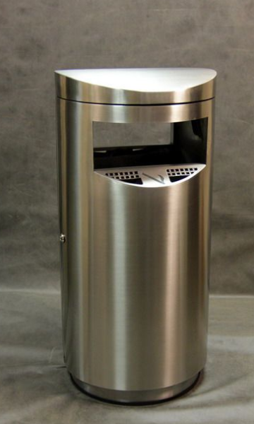 Урна-пепельница Терминал, 500х1040 мм, шлифованная, 60 л